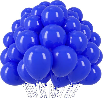 Voircoloria 110pcs Royal Blue Latex Party Balloons, 12inch | by Voircoloria