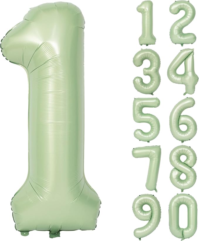 40" Olive green Number Balloon Helium Foil Mylar Balloon Birthday Digital 1 | by Exquisitehighqualitypartydecorationstomeetyoureveryneed%EF%BC%81