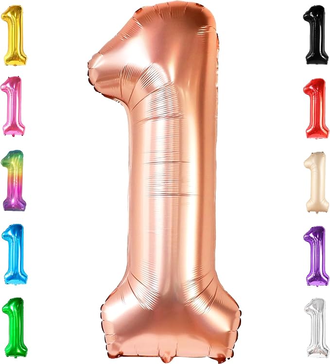 KatchOn Rose Gold Number 1 Balloon by KatchOn