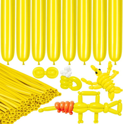 LXZFCRG 260 Balloons Yellow Long Balloons by LXZFCRG