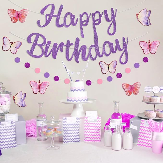Pre-Strung Happy Birthday Banner, NO DIY Party Decorations | Birthday Party - Image 4