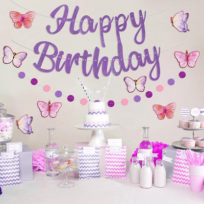 Pre-Strung Happy Birthday Banner, NO DIY Party Decorations | Birthday Party - Image 4