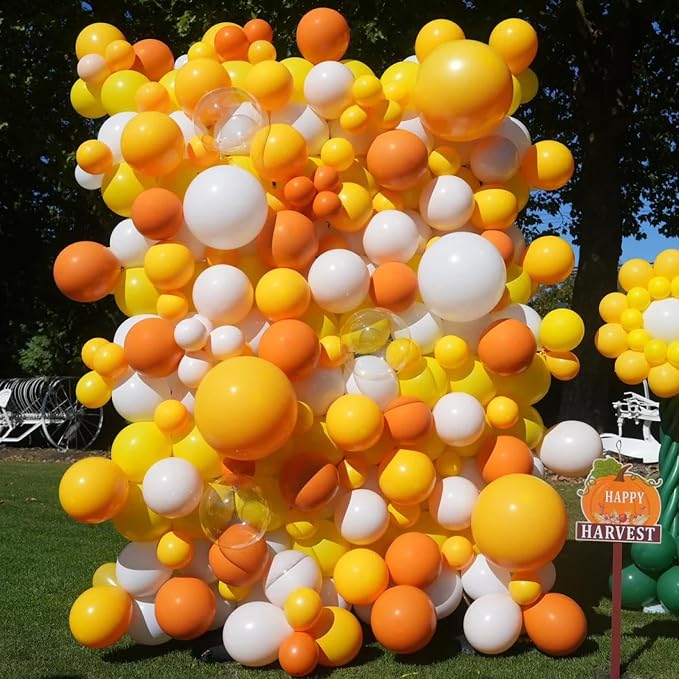 Voircoloria 90pcs Retro Orange Balloons Garland Arch Kit, 18 12 10 5 Inch | - Image 5