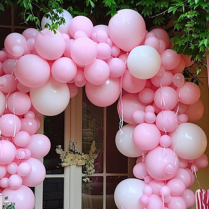 135pcs Pink Balloons Different Sizes 18" 12" 10" 5" Pink Latex Balloon Garland - Image 4