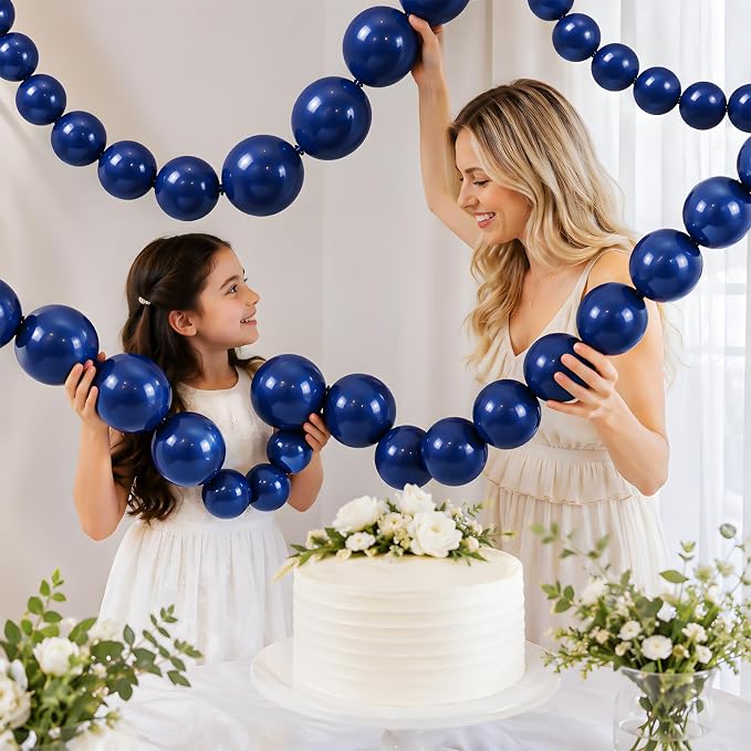 Navy Blue Linking Balloons - Image 4