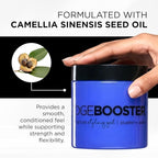 Style Factor EDGE BOOSTER® Strong Hold Styling Gel | Alcohol-Free Hair Gel with Camellia Sinensis Seed Oil for Curly, Wavy & Sleek Styles | Frizz Control, Long-Lasting and Flexible Hold (16.9oz)