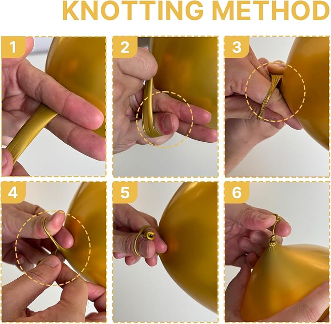 PartyWoo Metallic Gold Balloons 4pcs Chrome Gold Color 36 Inch | Balloons - Image 3