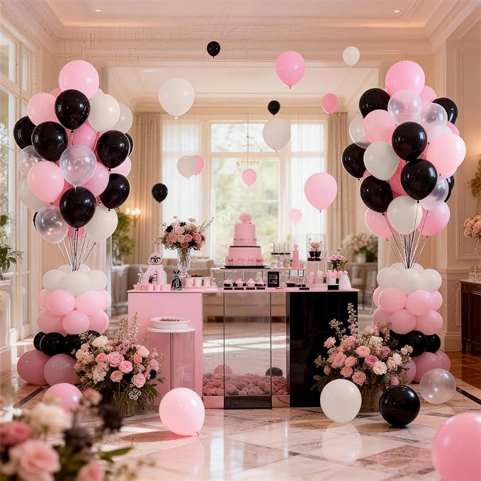 Black and Pink Balloons Set - Image 7