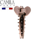 Camila Paris CP2597 French Hair Clip for Women, Narrow, Strong Hold Grip Double Teeth Girls Hair Claw Clips Jaw, Fashion Durable Styling Hair Accessories for Women, Made in France