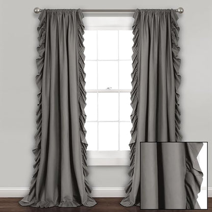 Lush Decor Reyna Ruffle Window Curtain Panel Set, Living room, or Dining Room - Image 7