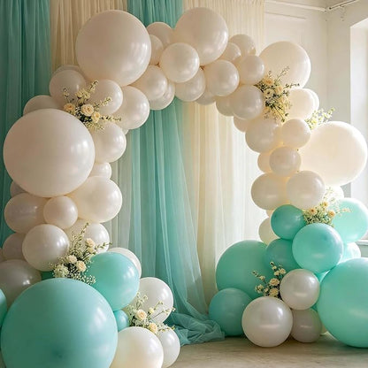 18 Inch White Sand Balloons 12 Pack Big Balloons Thick Latex Sand White Party - Image 5