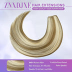 Blonde Clip in Hair Extensions Real Human Hair, 18 Inch 100g Natural Human Hair, Remy Human Hair Extensions Cip ins for Women 8pcs Per Set #16/22 Light Blonde Highlighted Golden Blonde