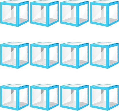 Thyle 12 Pcs Transparent Balloon Boxes Clear Balloon Boxes by Thyle