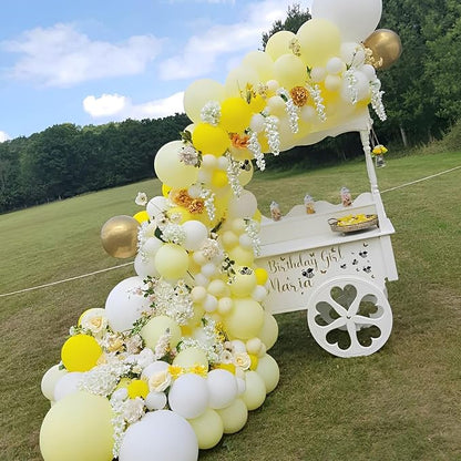 Voircoloria 110pcs Pastel Yellow Light Yellow Latex Party Balloons, 12inch | - Image 5