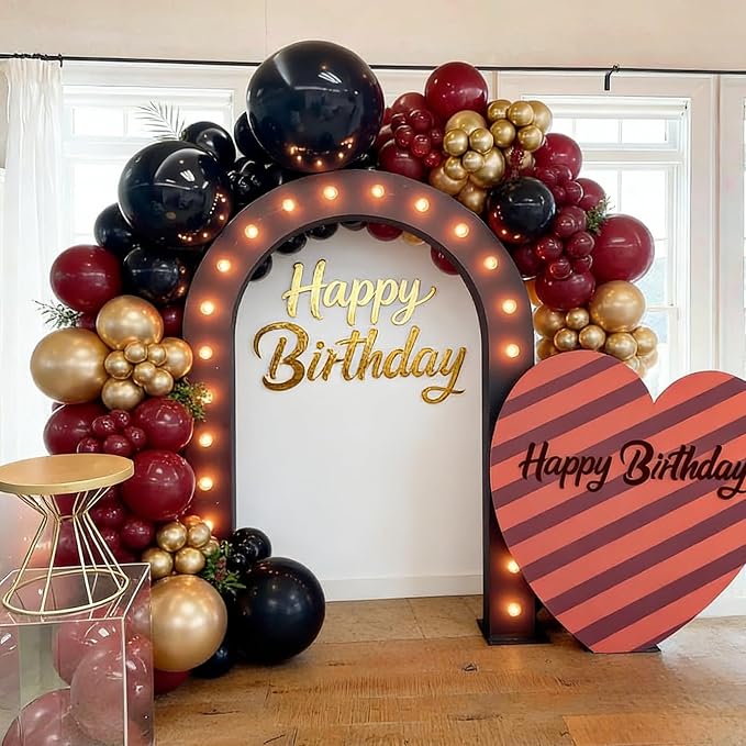40pcs Burgundy Balloons, 12inch Matte Maroon Balloons | Balloons - Image 4