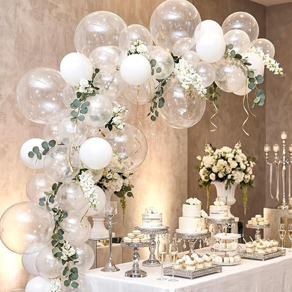 RUBFAC Clear Balloons 154pcs Different Sizes Balloon Arch Kit | Transparent - Image 5