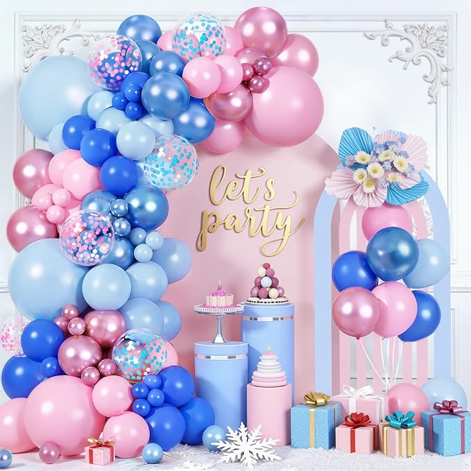 Gender Reveal Arch Kit, Different Size | Latex Balloons by PUFFLD