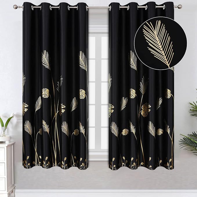 Grommet Window Black Blackout Drapes Energy Saving Light Blocking Blacout by ESTELARTEXTILER