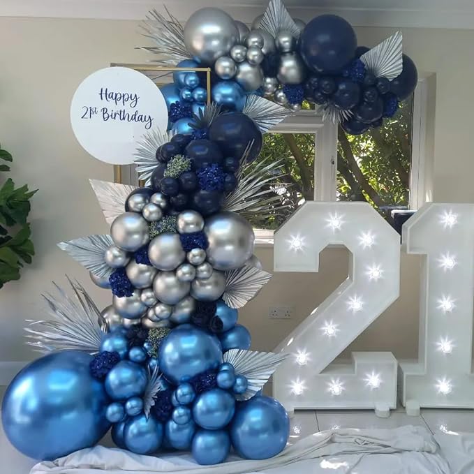 Blue Balloon Arch Kit, 18 12 10 5 inch - Image 6