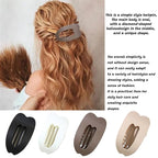 4 PCS Flat Hair Clips, Stylish Classic Hair Barrettes Large Flat Claw Clips, Strong Hold French Hair Clips for Thick and Thin Hair, Accessories for Women Girls