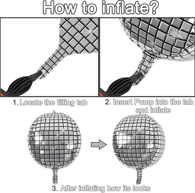 Disco Ball Balloons for 70s Disco Party Decor - Image 5