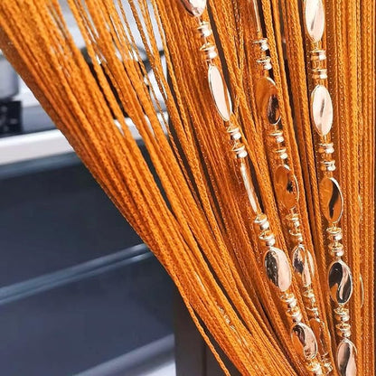 ave split 100cmX200cm Decorative Door String Curtain Beads Wall Panel Fringe by avesplit