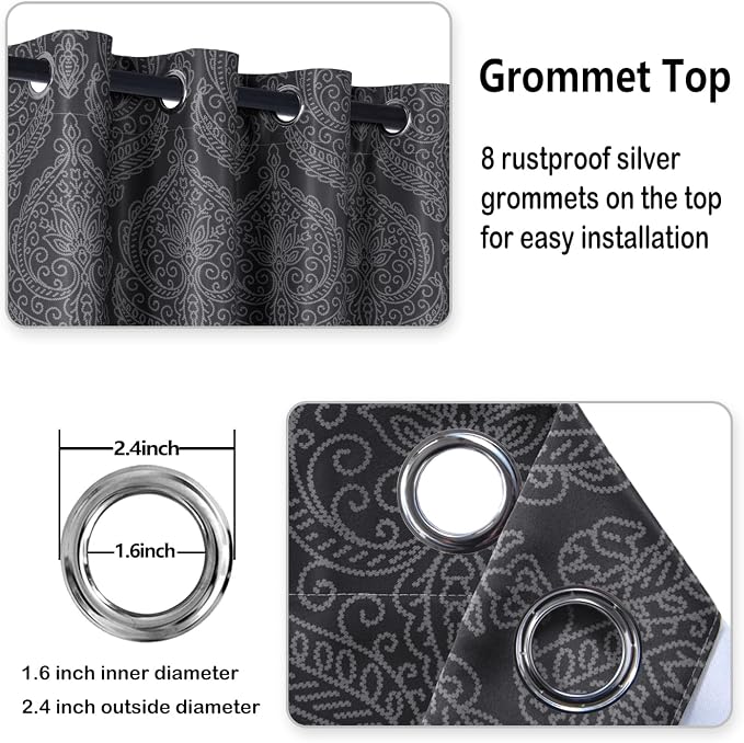 DWCN Blackout Curtains for Bedroom - Image 4
