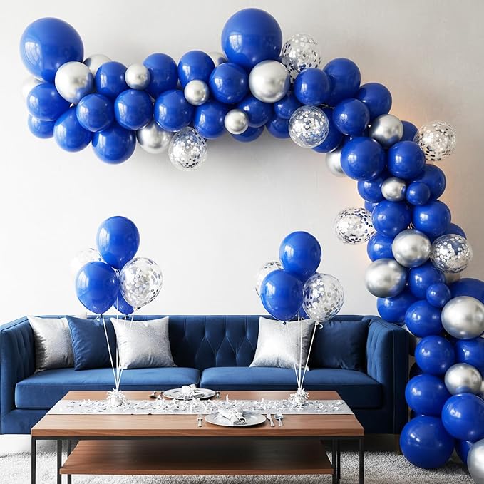 RUBFAC Royal Blue Balloons 65pcs, 12 Inch Party Balloon - Image 8