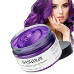 Temporary Hair Color Wax Dye,Hair Color Spray, Natural Hair Coloring Wax Material Disposable Hair Styling Clays Ash for Cosplay,Party,Masquerade, Halloween.etc (Purple, 1 Pack)