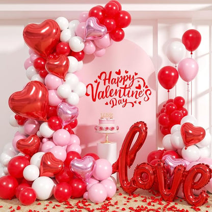 Valentines Day Balloons Garland Arch Kit by Unknown