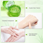 3-Pack Pure Aloe Vera Gel for Face & Body, 98% Pure Aloe Vera Gel for Skin, Scalp, & Hair, Soothing Aloe Face Moisturizer, Multipurpose Skin Care（30oz）