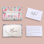 Mom Silk Pillowcase with Mom Embroidery for Mother's Day, for Mom, Wife, Daughter or Sister, Mother's Day Insert Card with Gift Box