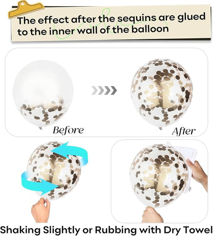 Beige and Champagne Gold Balloon Set - Image 8