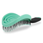 NuWay 4HAIR DoubleC U.S. Patented Double Curved Detangling Brush is Hair Dryer Safe (Mint Green)