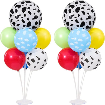 Cartoon Toy Balloon Table Centerpiece Stand Kit 2 Sets by KIRINDECORATION