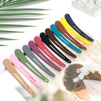 YISSION 12 PCS Hair Clips for Styling Sectioning, 3.1 Inch Matte Alligator No-Crease Duck Billed Hair Barrettes, Hair Styling Accessories for Women Girls