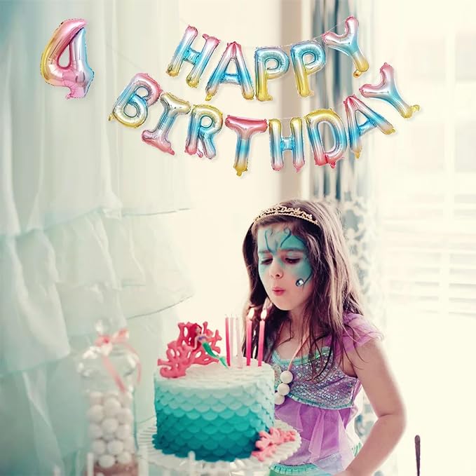 2 Set 20 Pcs Number Balloons 16 Inch Rainbow 0-9 Number Mylar Foil Balloons - Image 7