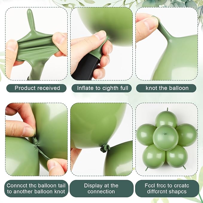 100 Pcs Link Balloon Quick Linking Latex Connected Balloons Linkable - Image 3