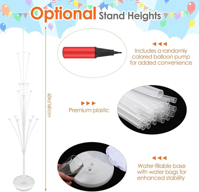 Aneco 4 Set Balloon Stand Kit - Image 4