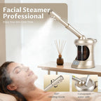 Professional Facial Steamer,Portable Type, high Water Mist Density, Face Steamer for Facial Deep Cleaning, Steamer for Facial for Personal Care or Spa, Moisturizing and Hydrating.