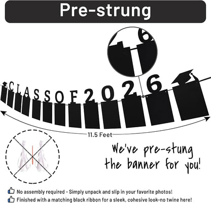 Class of 2026 Graduation Photo Banner | Graduation Decorations 2026 | Class of - Image 2