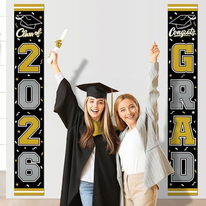 2026 Graduation Decorations, Congrats Grad Banner Backdrop - Image 5
