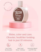 Glaze Supergloss Color Conditioning Gloss With Dispensing Pump – Hydrating Semi-Permanent Color Hair Gloss & Shine Boost – For Natural Medium to Dark Brown Hair – 6.4 Fl Oz - Blazing Brown