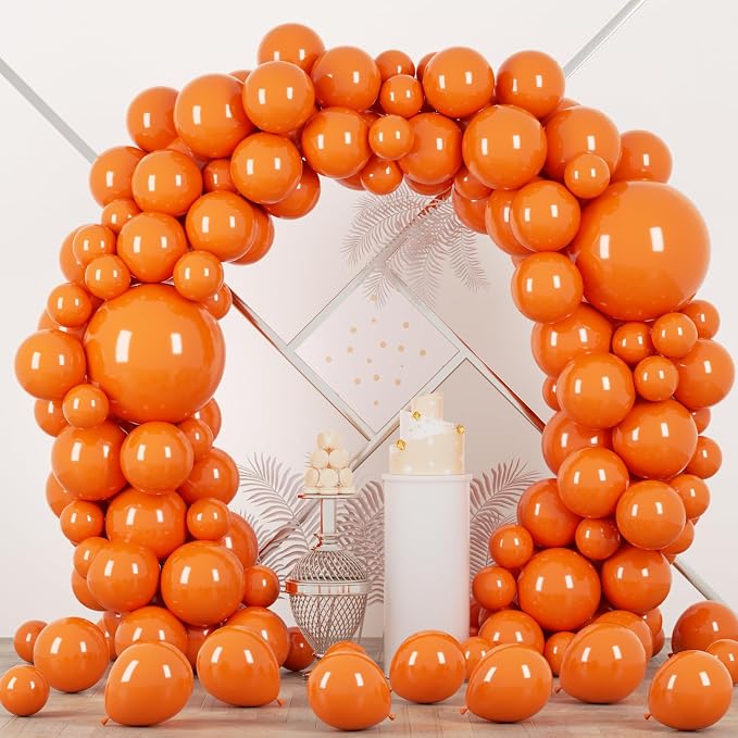 Voircoloria 90pcs Orange Balloons Garland Arch Kit, 18 12 10 5 Inch | by Voircoloria