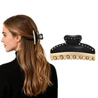 2026 Premium Durable Hair Claw Clip for Women, Original Italian Designed Strong Grip Hair Clips for Normal Fine Thin Hair, No Slip Jaw Clips with Gift Box for Christmas Birthday Girls, 3 Inch Black