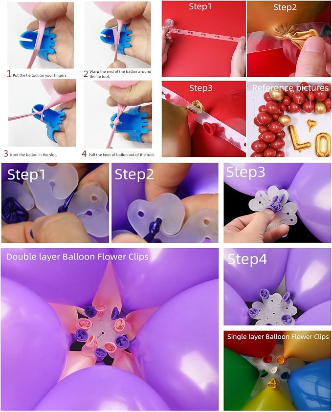 Jiesky 8 Sets 28 Inch Balloon Stand Kits, Balloon Sticks - Image 4