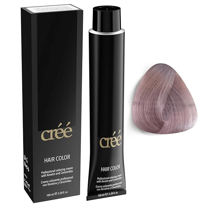 Cree Professional 10.21 - Lavender Platinum Blond Permanent Hair Color - Long Lasting, Rich Vibrant - Gray Coverage 100ml - 3.4 fl.oz.