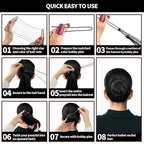 Teenitor Invisible Elastic Hair Nets with Bobby Pins for Ballerina Buns - 40 Black Nets (12, 20, 28 Inch) and 80 Pins