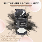Instantly Hairline Shadow - SEVICH Powder for Grey Hair Root Touch Up, Thinning Hairline & Eyebrows/Beard Line, Windproof & Sweatproof, Brown