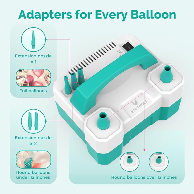 ETENWOLF Electric Balloon Pump for All Balloons | Balloon Inflator for Birthday - Image 6